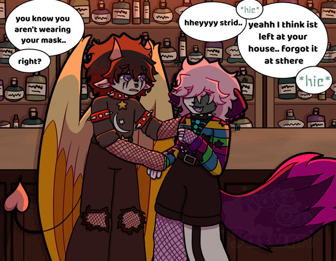 2 full bodies | full render | big wings | extra detailed background | 1 small prop