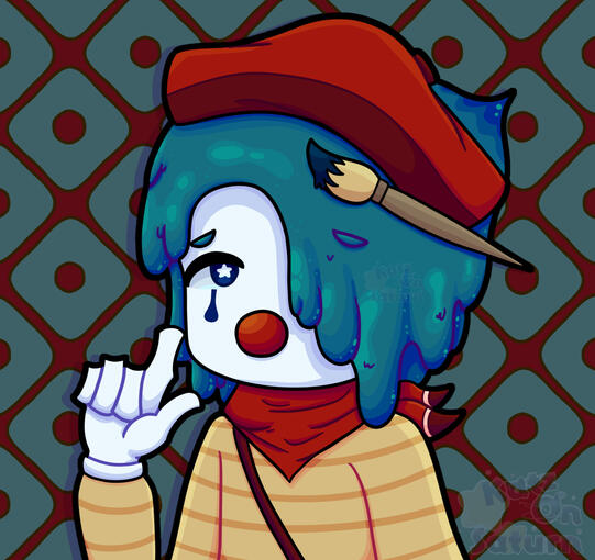 Blot from dandys world | headshot | full render | simple background