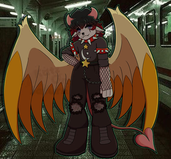 Full body | full render | big wings | simple background / I do not own this background